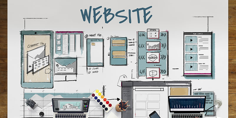 Graphic designers answer the "What is ADA compliance" question by sketching out web design.