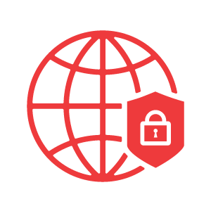 Custom Website and SEO Icon, red