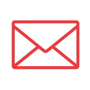 Direct Mail Icon, red